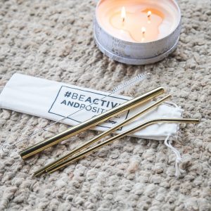 Pailles réutilisables Gold